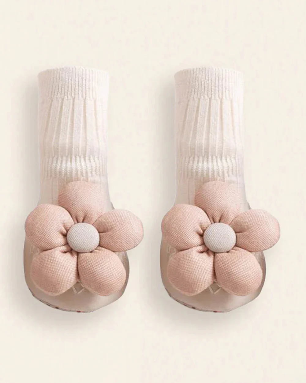 Lille Barn Off White Flora Socks-Solid-Cotton-For Infants - Image 2