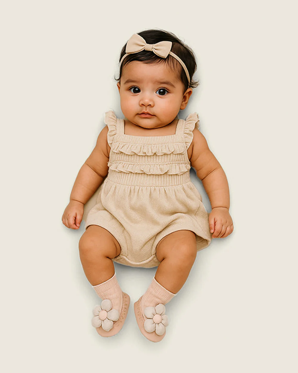 Lille Barn Pink Flora Socks-Solid-Cotton-For Infants - Image 2