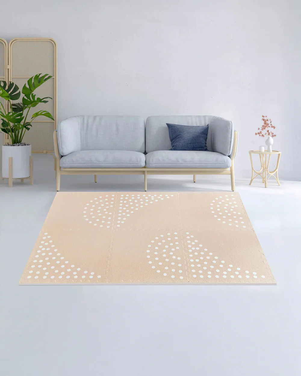 Lille Barn Polka Dreams Playmat-Includes 6 Waterproof EVA Foam Tiles-0M+ - Image 10