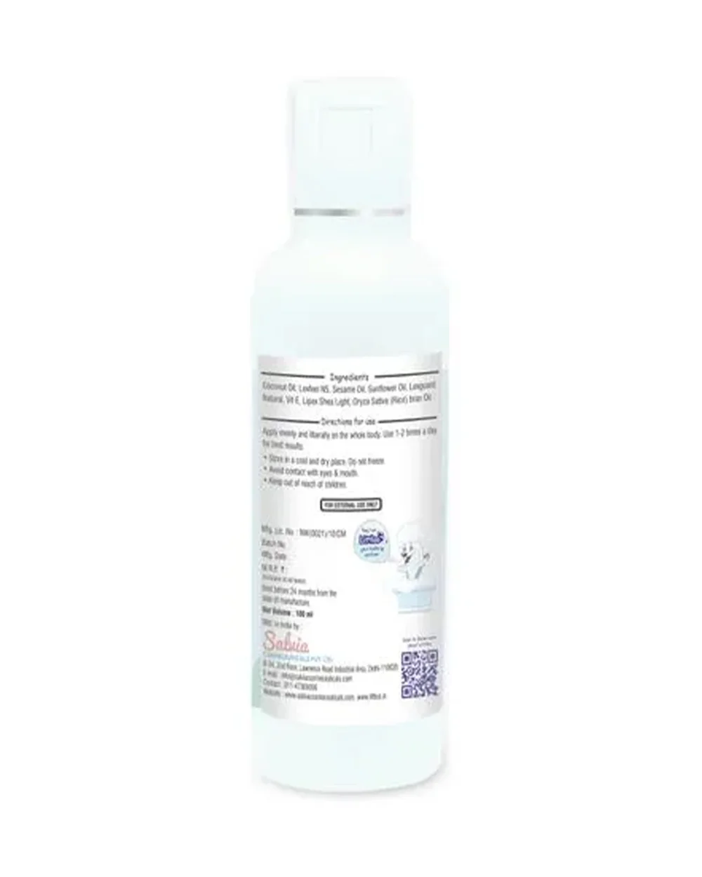 Littloo Baby Massage Oil-With Coconut Oil & Sunflower Oil - Image 3