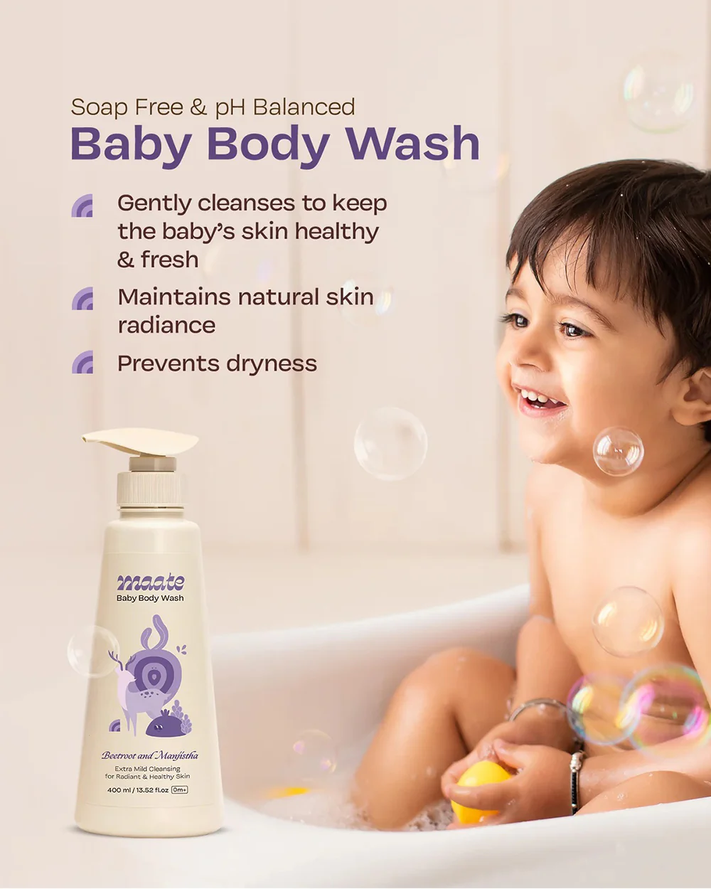 Maate Baby Body Wash-With Beetroot & Manjistha - Image 18