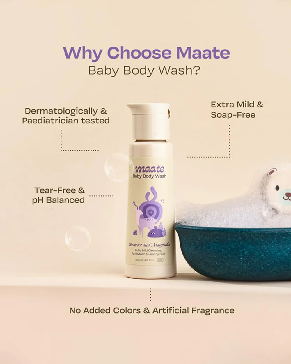 Maate Baby Body Wash-With Beetroot & Manjistha - Image 29