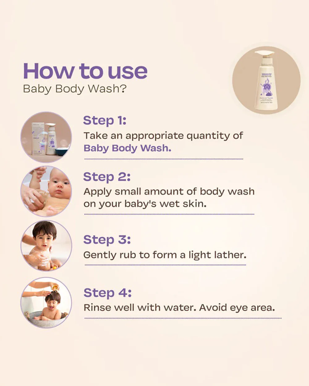 Maate Baby Body Wash-With Beetroot & Manjistha - Image 5