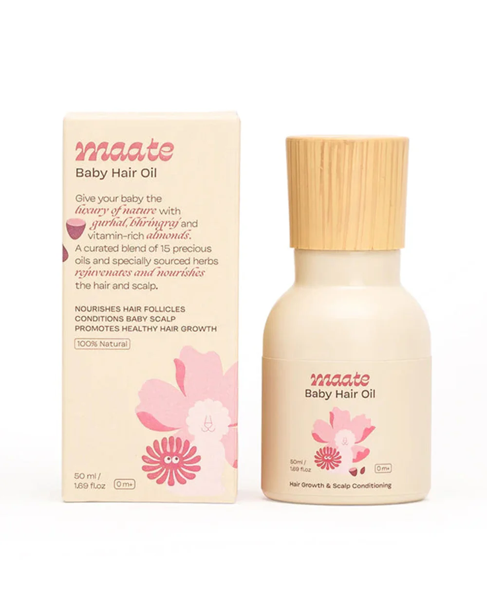 Maate Baby Hair Care Ritual Box New Born Gift Set-Pack Of 3-Gift For Baby Shower & Baby Birthday - Image 4