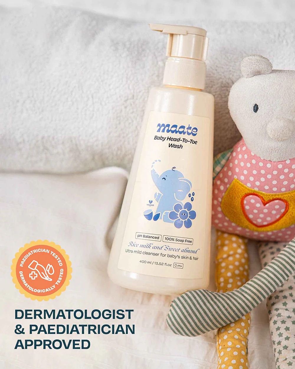Maate Baby Head to Toe Wash-Infused with Calendula, Olive Oil & Aloe Vera-Gently cleanses & nourishing the scalp - Image 5