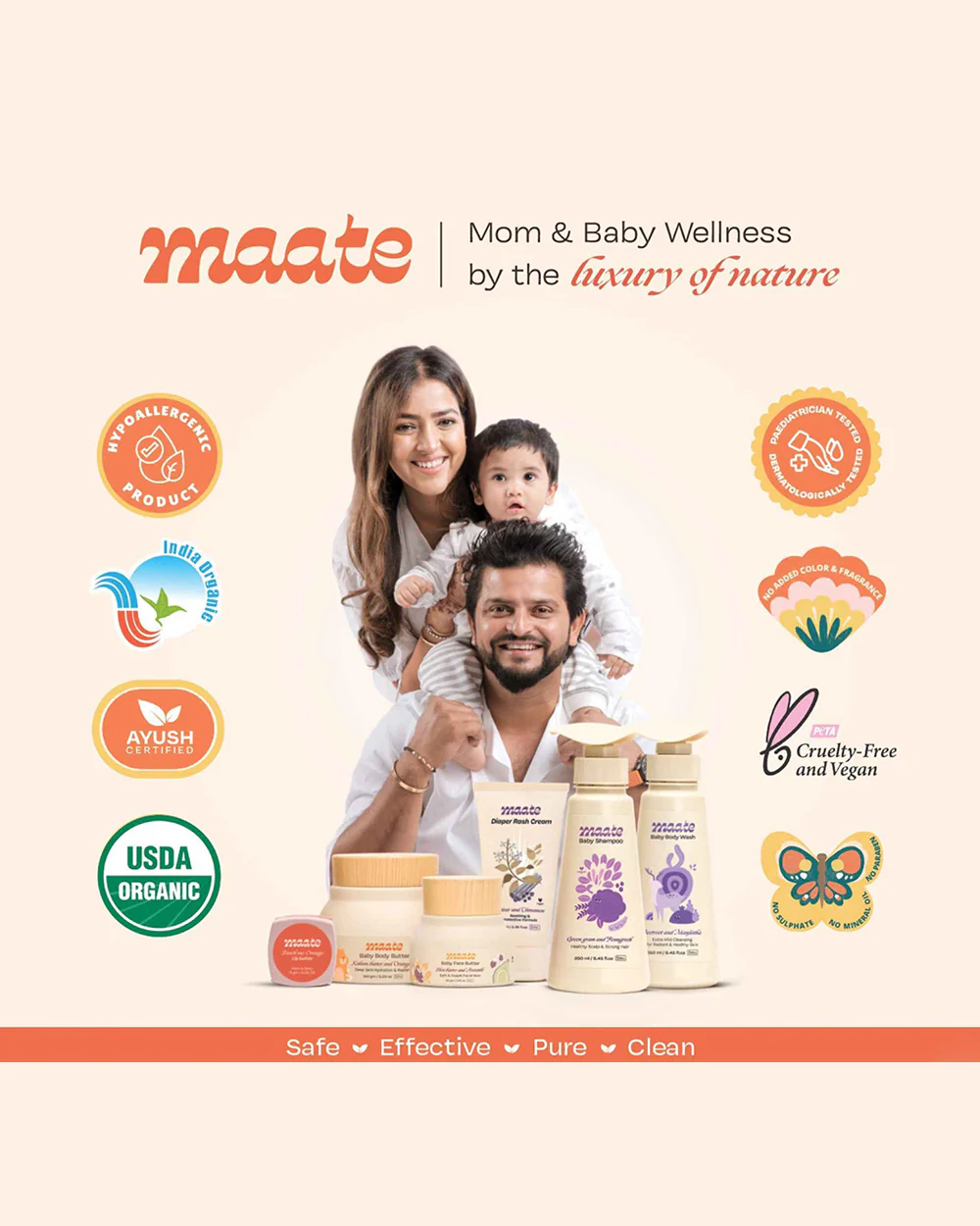 Maate Baby Head to Toe Wash-Infused with Calendula, Olive Oil & Aloe Vera-Gently cleanses & nourishing the scalp - Image 6