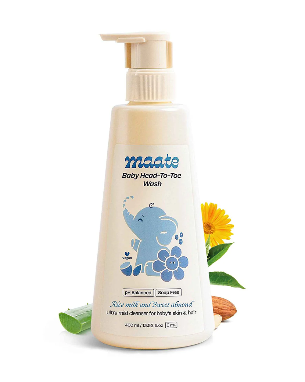 Maate Baby Head to Toe Wash-Infused with Calendula, Olive Oil & Aloe Vera-Gently cleanses & nourishing the scalp - Image 7