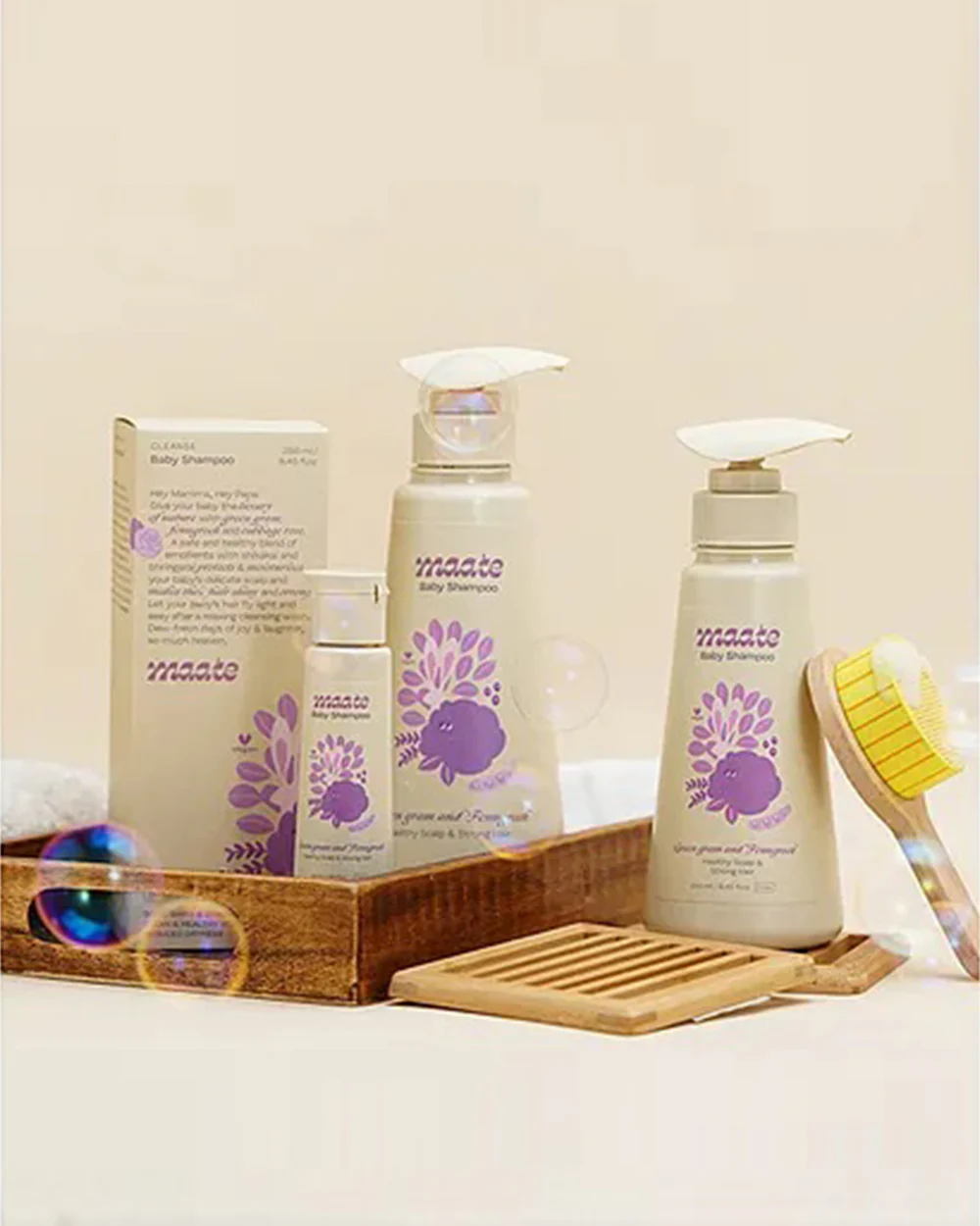 Maate Baby Shampoo-With Green Gram & Fenugreek Seeds - Image 11