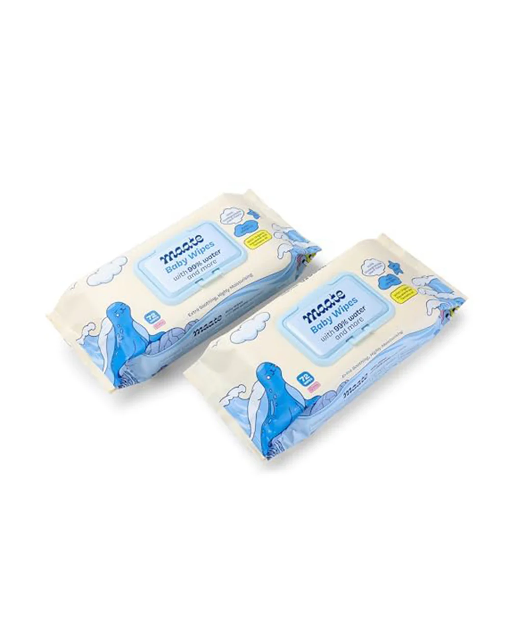 Maate Baby Wipes-Infused With Plant Squalane, Tamanu Oil & Aloe Vera-Soothing & Hypoallergenic - Image 28