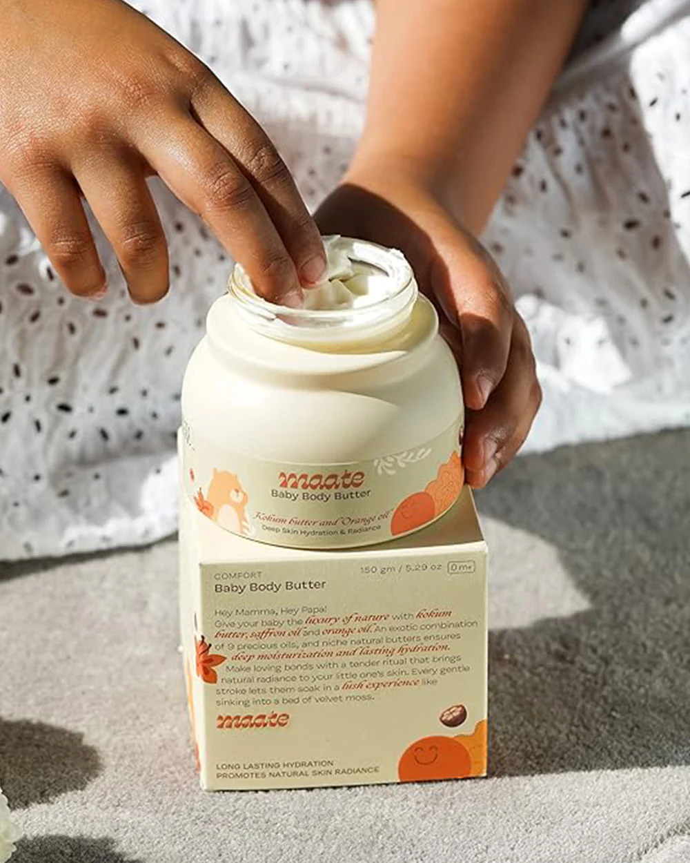 Maate Body Butter Baby Cream-With Pure Kokum Butter & Saffron - Image 23