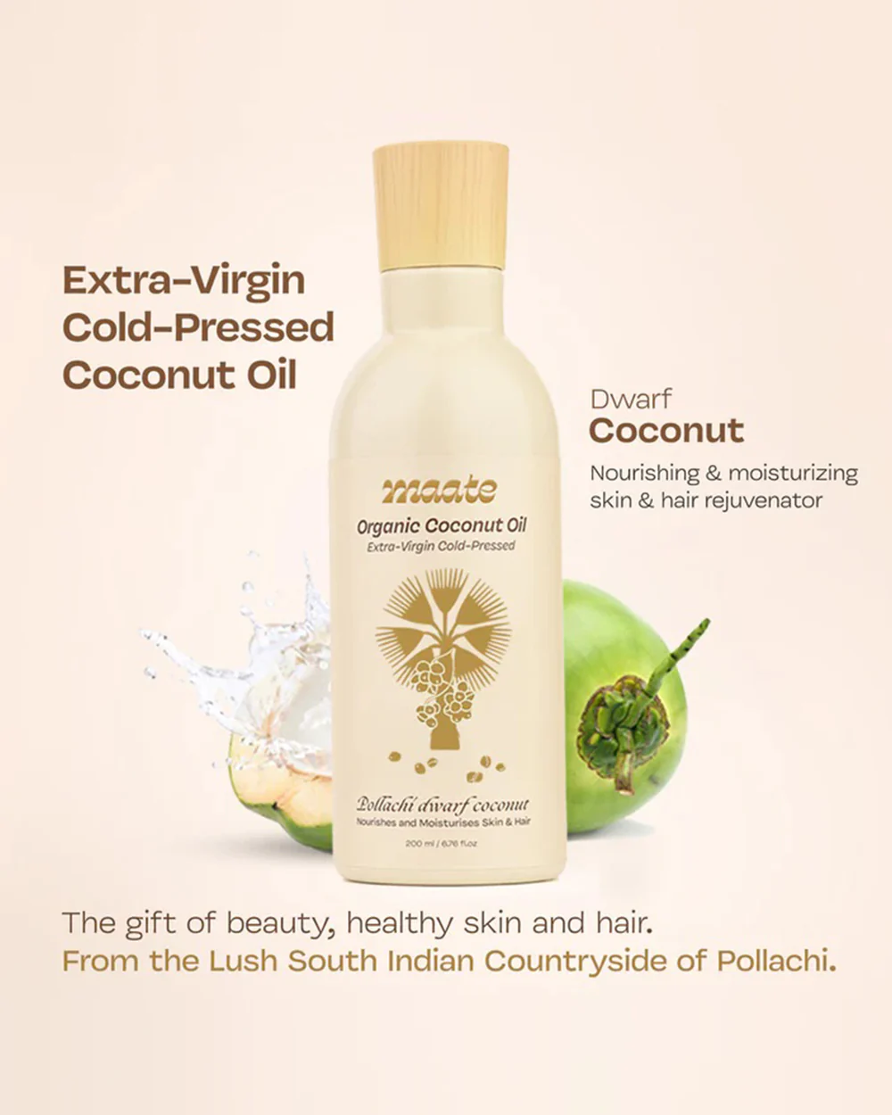 Maate Organic Coconut Baby Massage Oil - Image 4