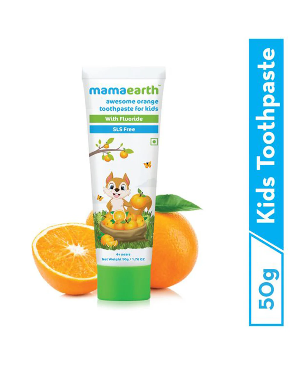 Mamaearth 100% Natural Baby Toothpaste Orange Flavor - Image 2