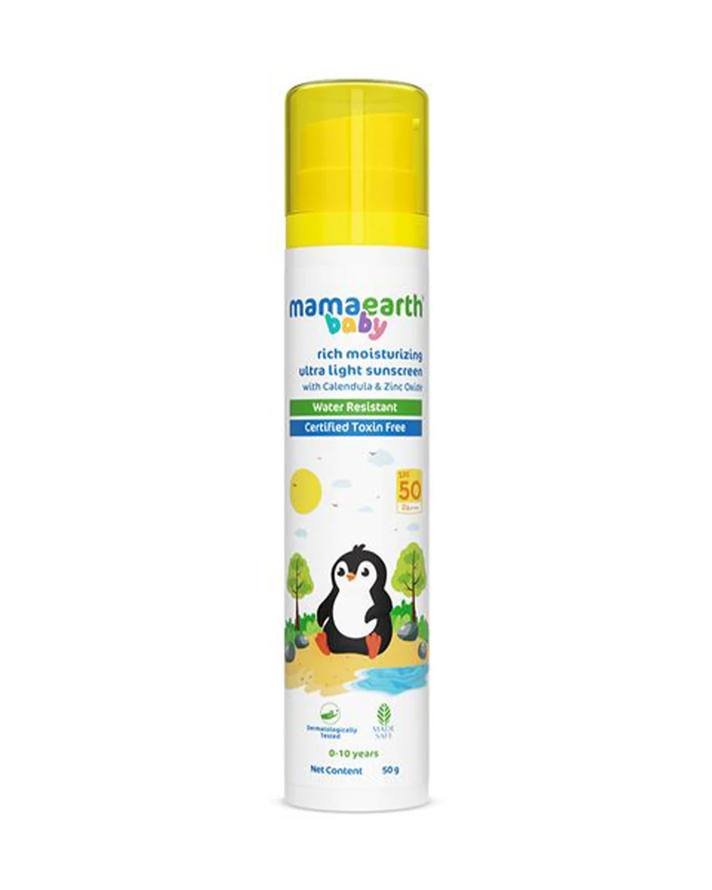 Mamaearth Rich Moisturizing Ultra Light Sunscreen-SPF 50 Baby Sunscreen-With Calendula & Zinc Oxide - Image 6