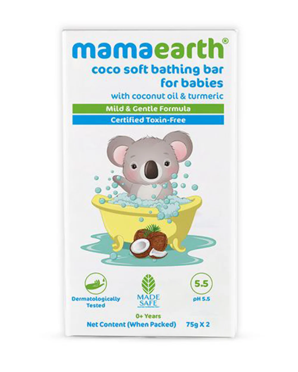 Mamaearth Coco Soft Baby Soap Bar-With Coconut Oil & Turmeric-75 g - Image 6