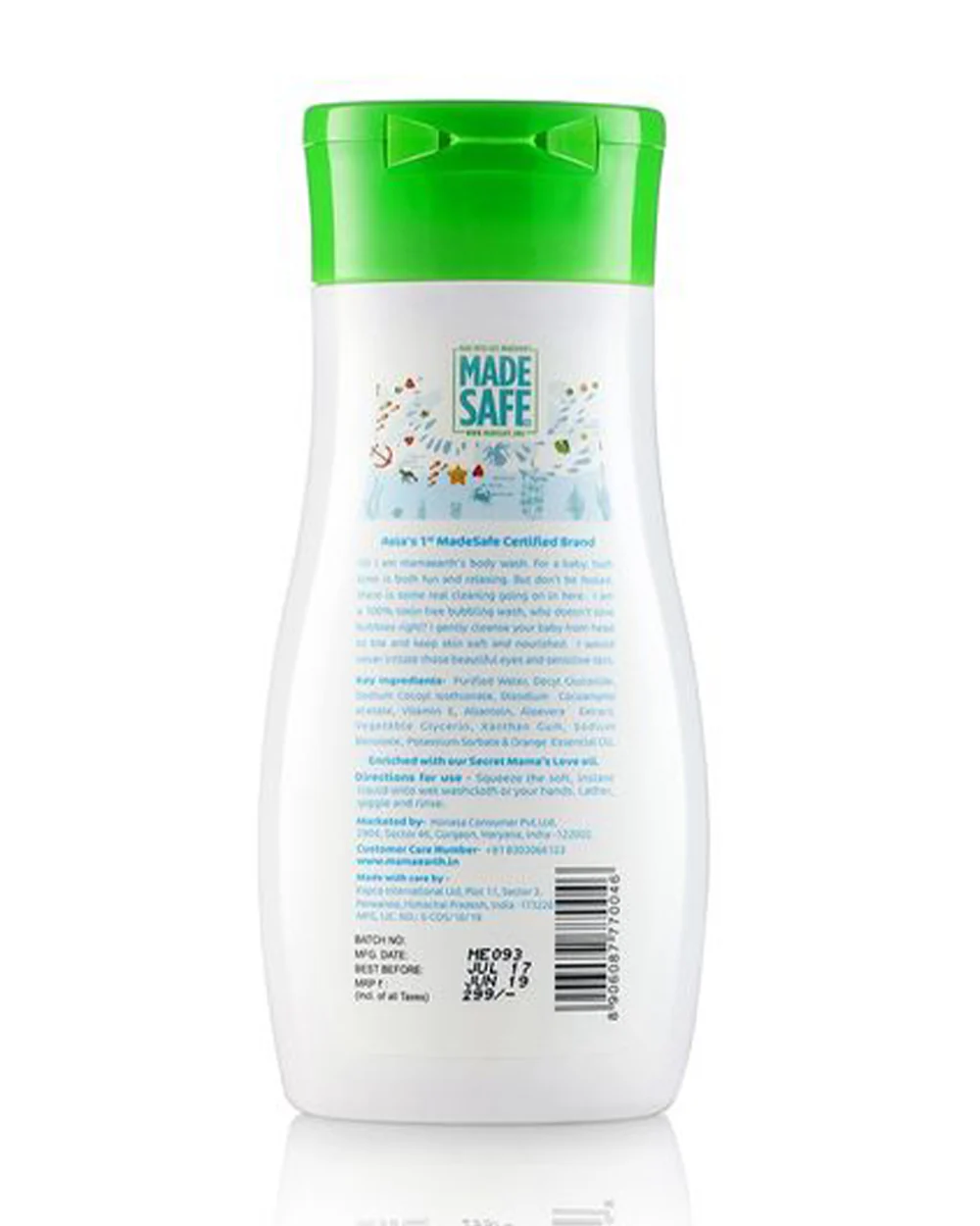Mamaearth Deeply Nourishing Baby Body Wash-With Coconut Based Cleansers - Image 7