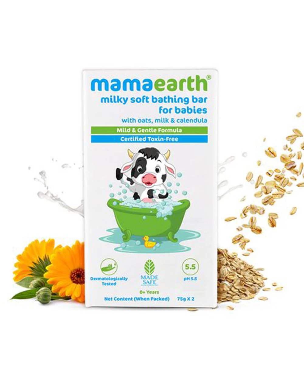 Mamaearth Foaming Kids Face Wash (150ml), Kids Body Wash (300ml), Milky Soft Baby Soap Bar (Packof 2) & Moisturizing Daily Baby Lotion (100ml) - Image 14