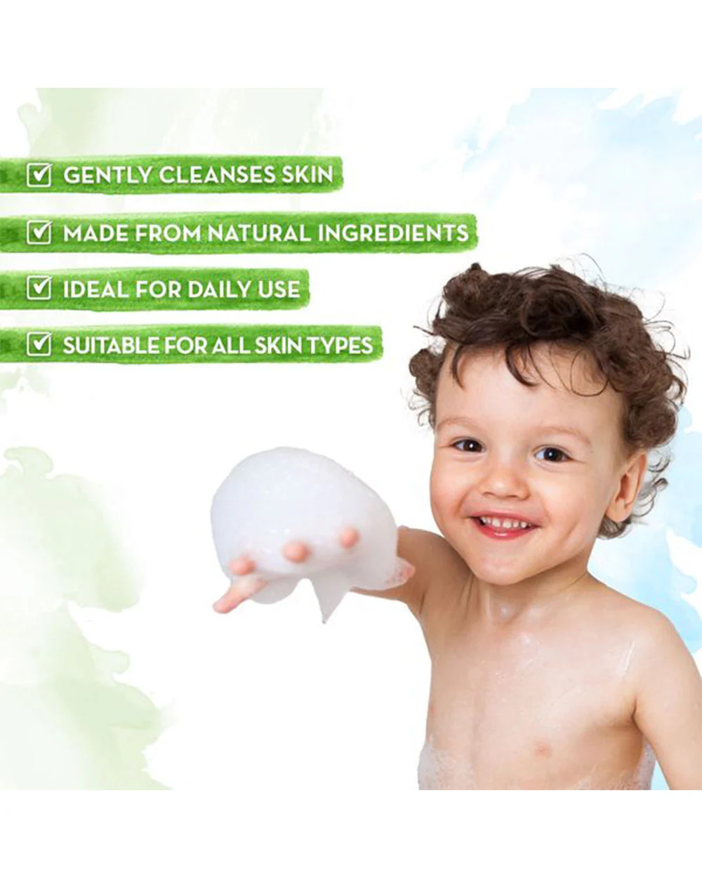 Mamaearth Kids Body Wash (300ml), Mineral Based SPF20+ Baby Sunscreen (100ml), Moisturizing Baby Soap Bar (Pack of 2) & Nourishing Baby Hair Oil (100ml) - Image 3