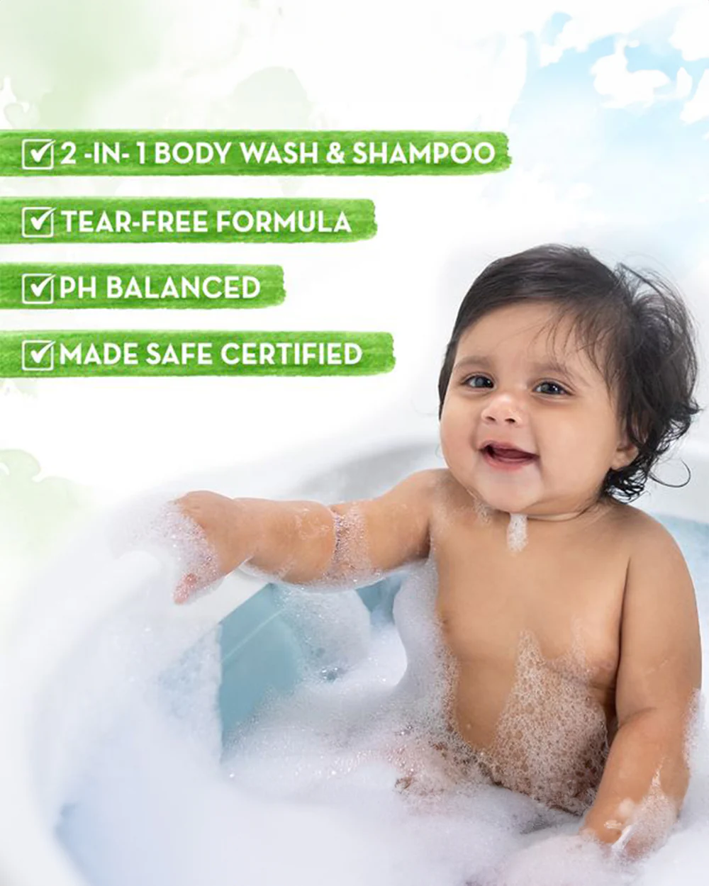 Mamaearth Milky Soft 2 in 1 Head to Toe Wash-With Oats, Milks & Calendula - Image 2