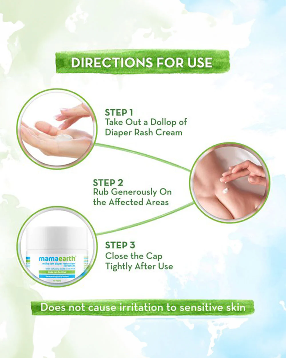 Mamaearth Milky Soft Baby Body Wash (400ml), Milky Soft Diaper Rash Cream (50g) & Moisturizing Daily Baby Lotion (400ml) - Image 12