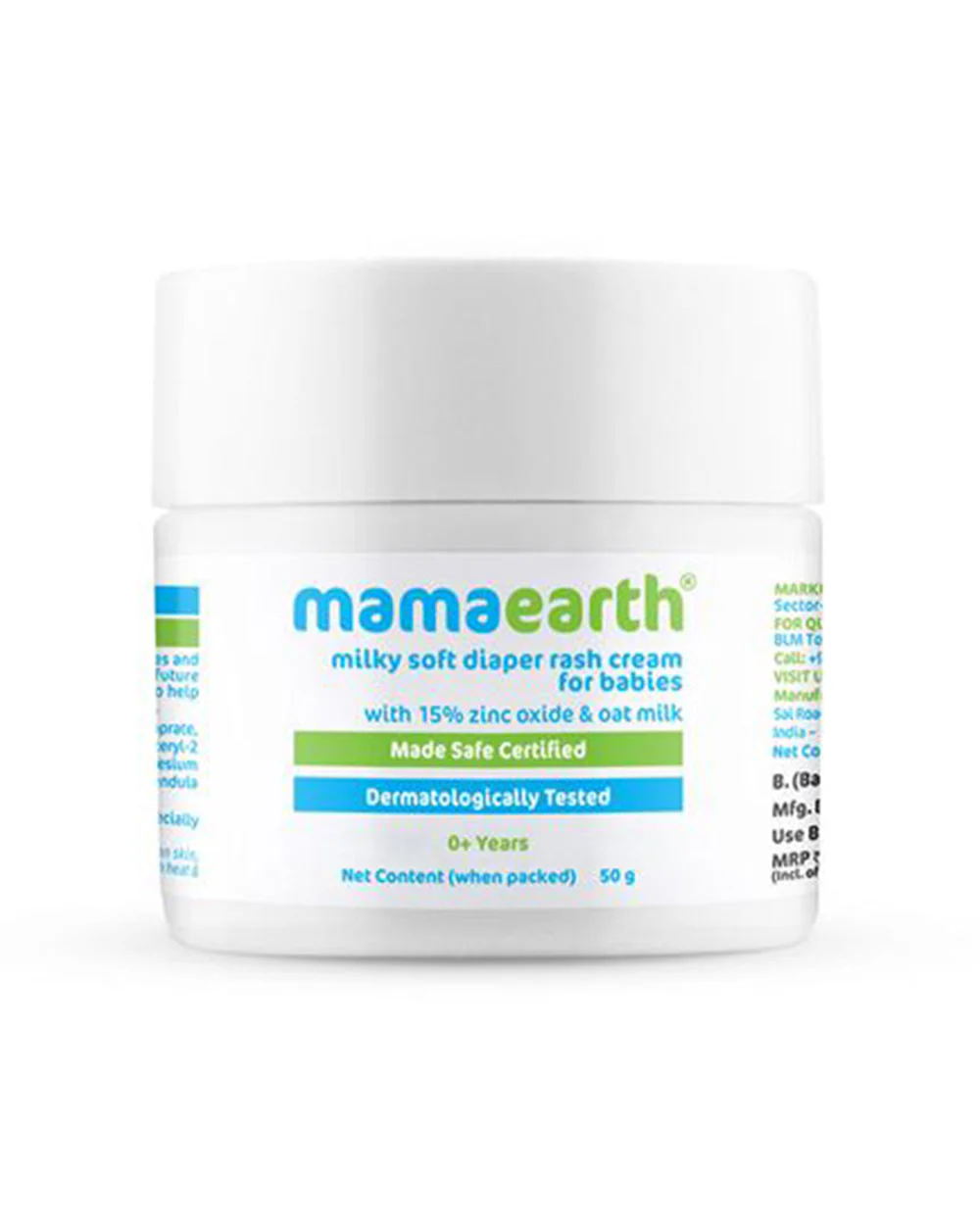 Mamaearth Milky Soft Baby Body Wash (400ml), Milky Soft Diaper Rash Cream (50g) & Moisturizing Daily Baby Lotion (400ml) - Image 8
