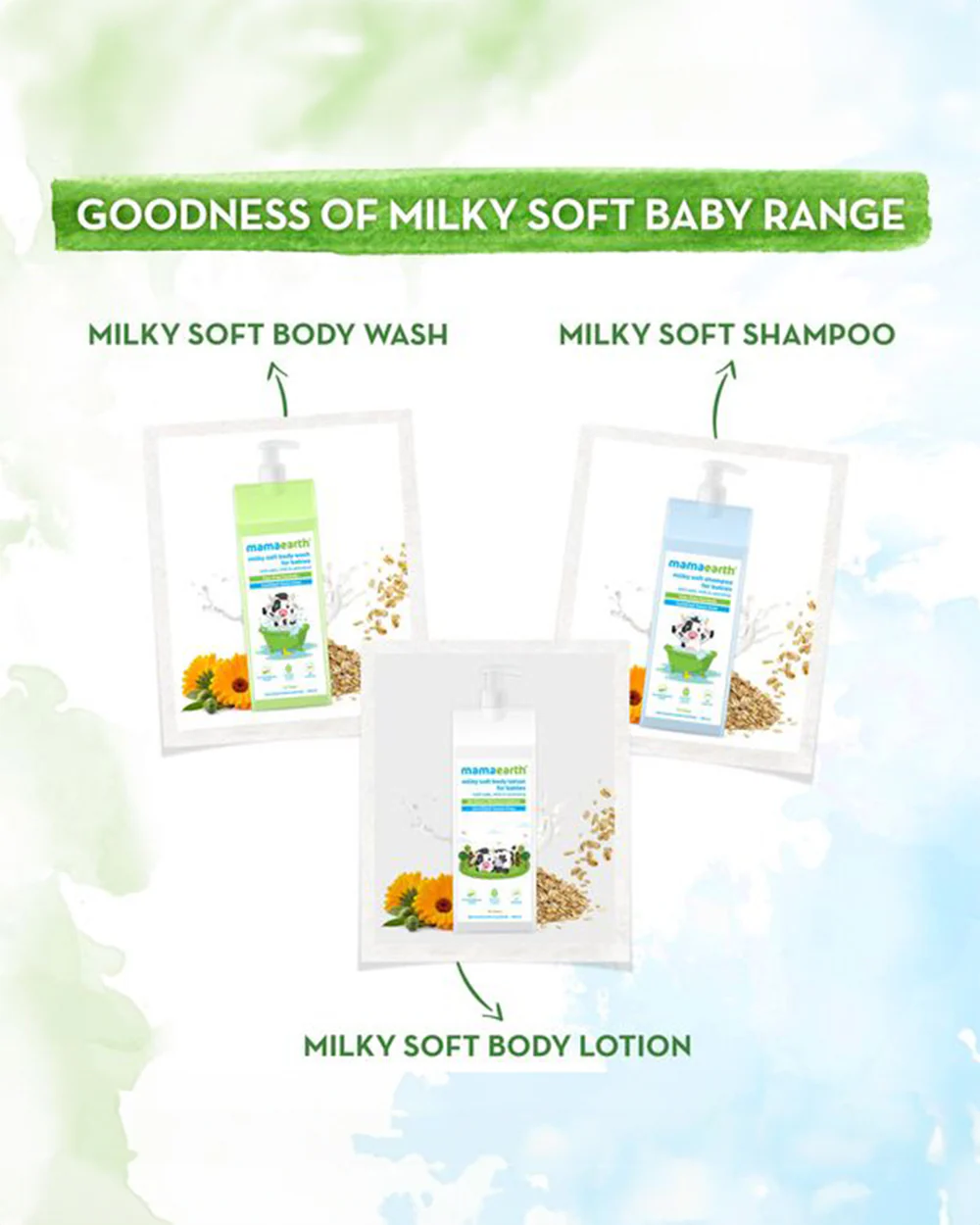 Mamaearth Milky Soft Baby Body Wash-With Oats, Milk & Calendula - Image 5
