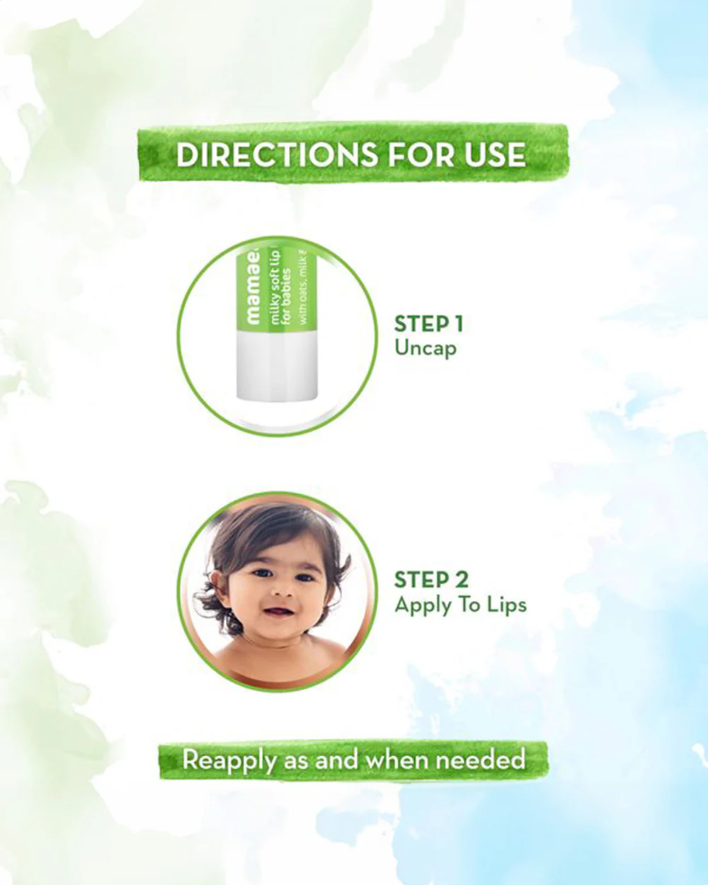 Mamaearth Milky Soft Baby Lip Balm-12 Hour Moisturization-With Oats, Milk & Calendula - Image 5