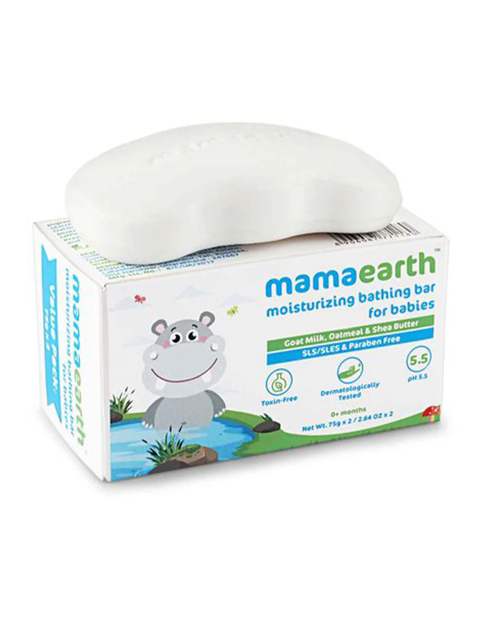 Mamaearth Moisturizing Baby Soap Bar-With Oatmeal & Shea Butter-75 g - Image 6