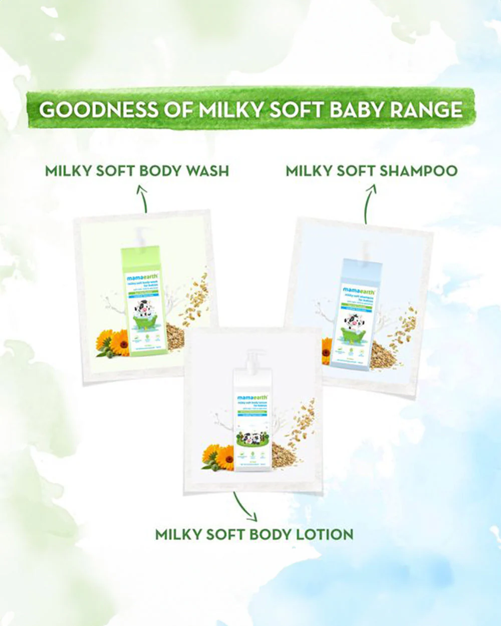 Mamaearth Nourishing Baby Soap Bar (Pack of 5), Milky Soft Diaper Rash Cream (50g) & Moisturizing Daily Baby Lotion (400ml) - Image 15