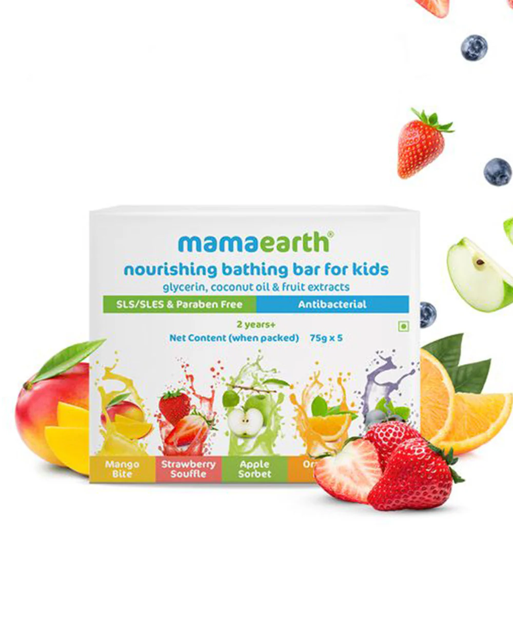 Mamaearth Nourishing Baby Soap Bar (Pack of 5), Milky Soft Diaper Rash Cream (50g) & Moisturizing Daily Baby Lotion (400ml) - Image 2