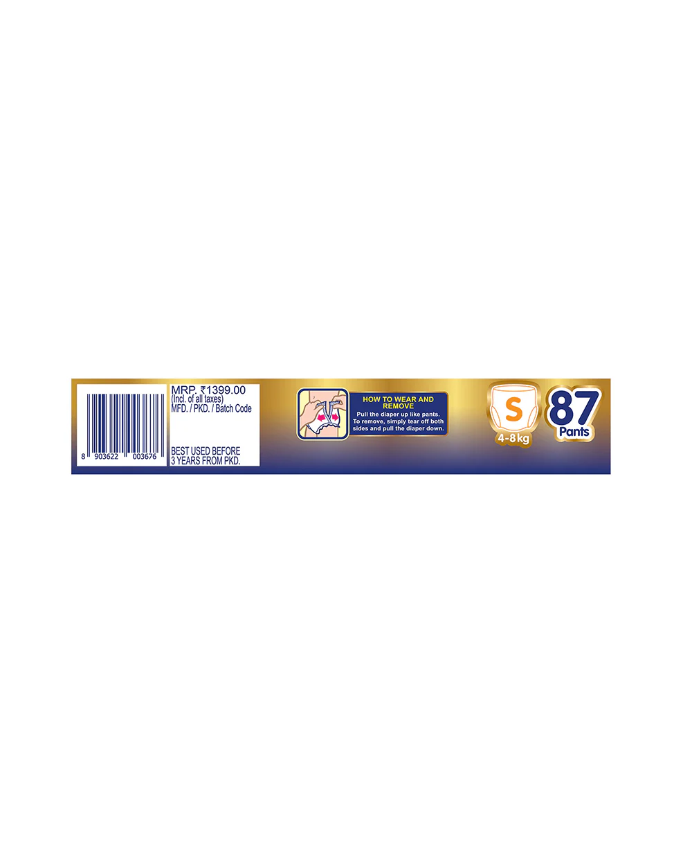 MamyPoko Extra Absorb Diaper Pants-S (4-8 Kg)-2X Protection for Thigh Leak - Image 22