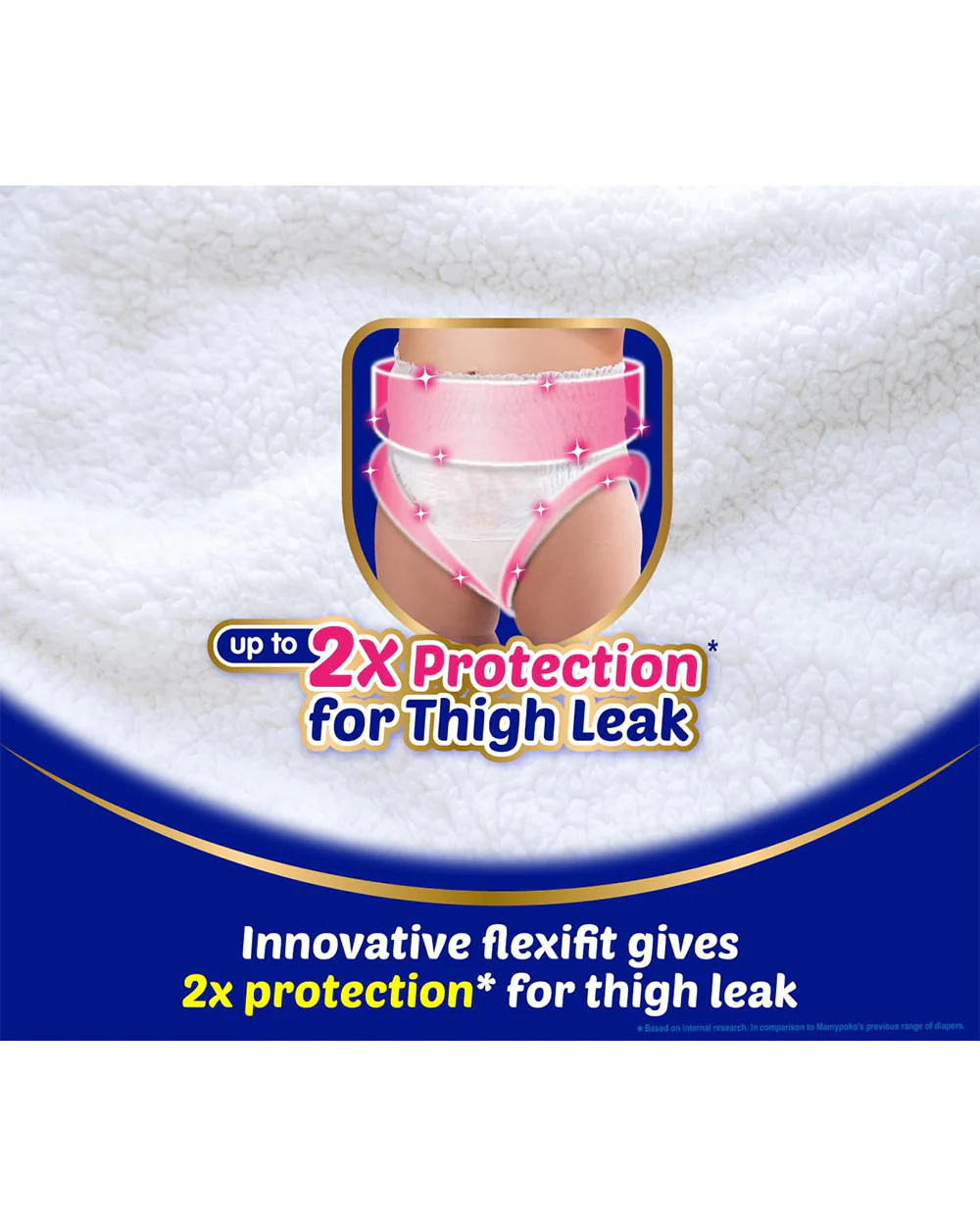 MamyPoko Extra Absorb Diaper Pants-S (4-8 Kg)-2X Protection for Thigh Leak - Image 34