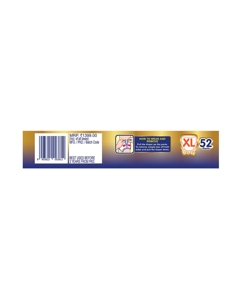 MamyPoko Extra Absorb Diaper Pants-XL (12-17 Kg)-2X Protection for Thigh Leak - Image 13