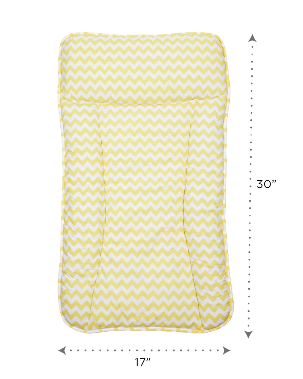 Masilo Diaper Changing Mat-Reversible-GOTS Certified Organic Cotton-Chevron Sunshine - Image 3