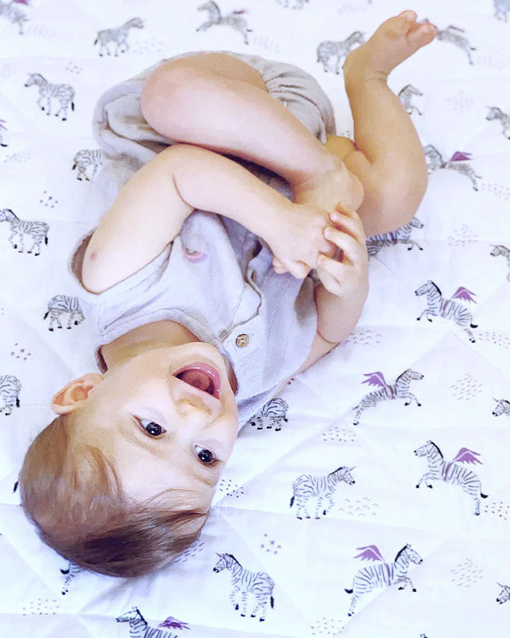 Masilo Grey Romper-Solid-Organic-Cotton-Muslin-For Infants - Image 7