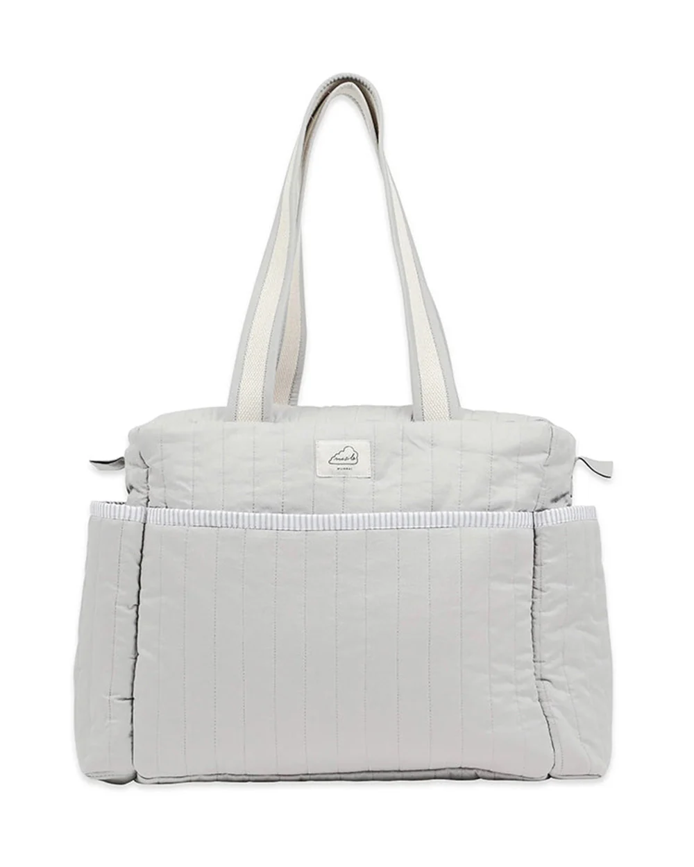 Masilo Organic Cotton Diaper Bag-With Extra Storage Space-Grey