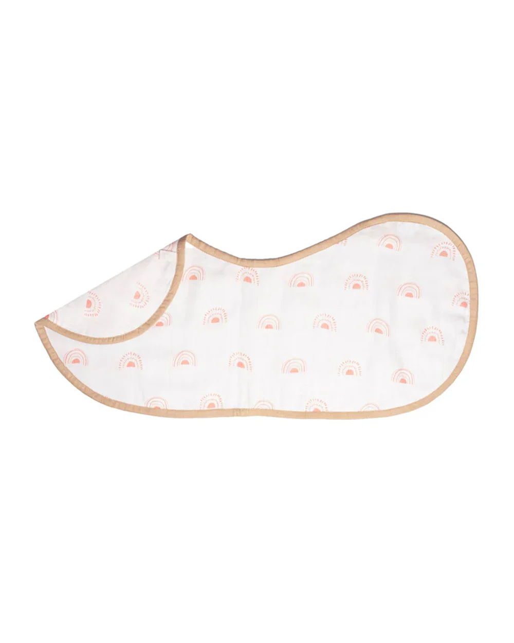 Masilo Organic Muslin Burp Cloth Set-Doubles as a Bib-Super Absorbent & Fast Drying-Over the Rainbow-Pack of 2-For Infants - Image 6