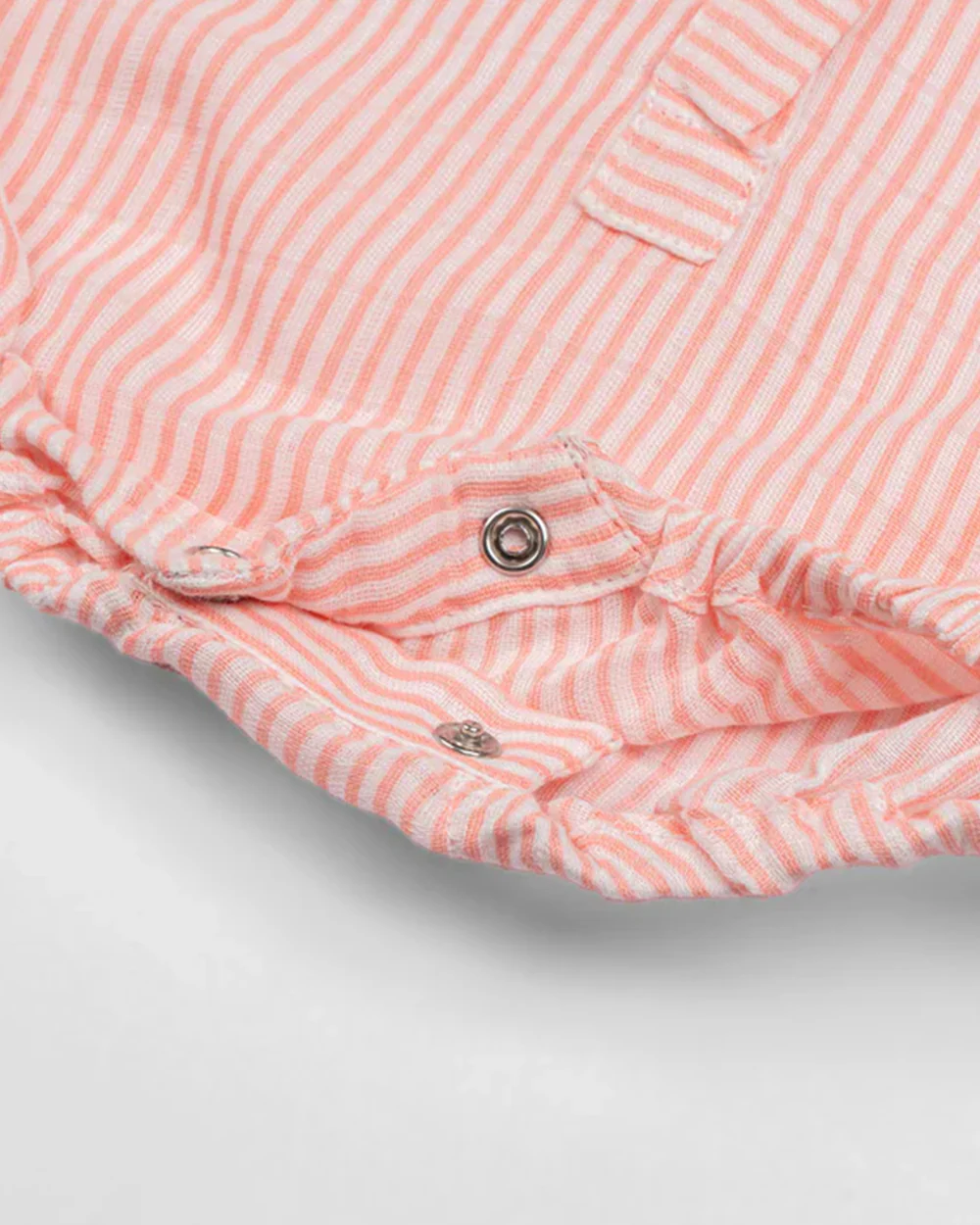 Masilo White & Peach Romper-100% Organic Cotton-Printed-Pack of 3-For Infants - Image 7