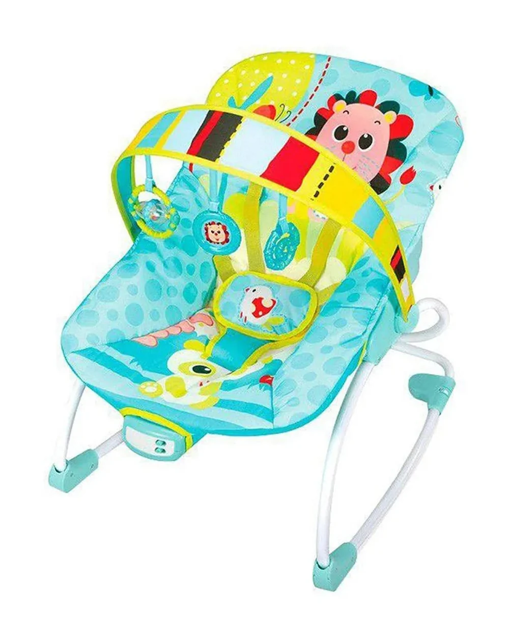 Mastela Baby Rocker With Music & Vibration-3 Recline Positions-12 Melodies-For Infants-Blue