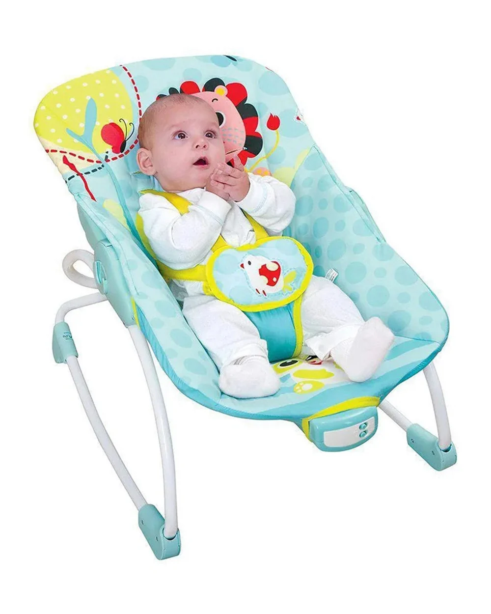 Mastela Baby Rocker With Music & Vibration-3 Recline Positions-12 Melodies-For Infants-Blue - Image 3