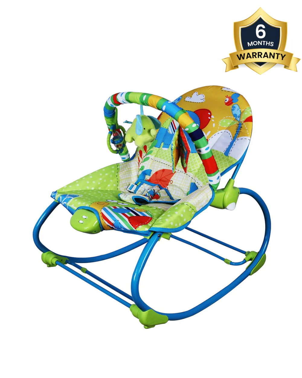 Mastela Baby Rocker With Music & Vibration-3 Recline Positions-12 Melodies-For Infants-Green - Image 2