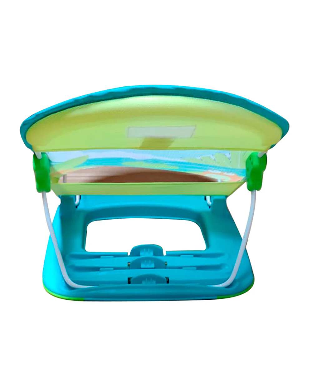 Mastela Deluxe Baby Bather-With 3 Position Recline & Padded Head Rest-0 to 6M-Teal - Image 3