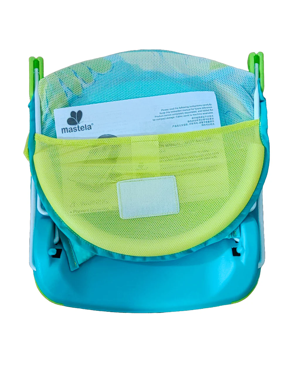 Mastela Deluxe Baby Bather-With 3 Position Recline & Padded Head Rest-0 to 6M-Teal - Image 4