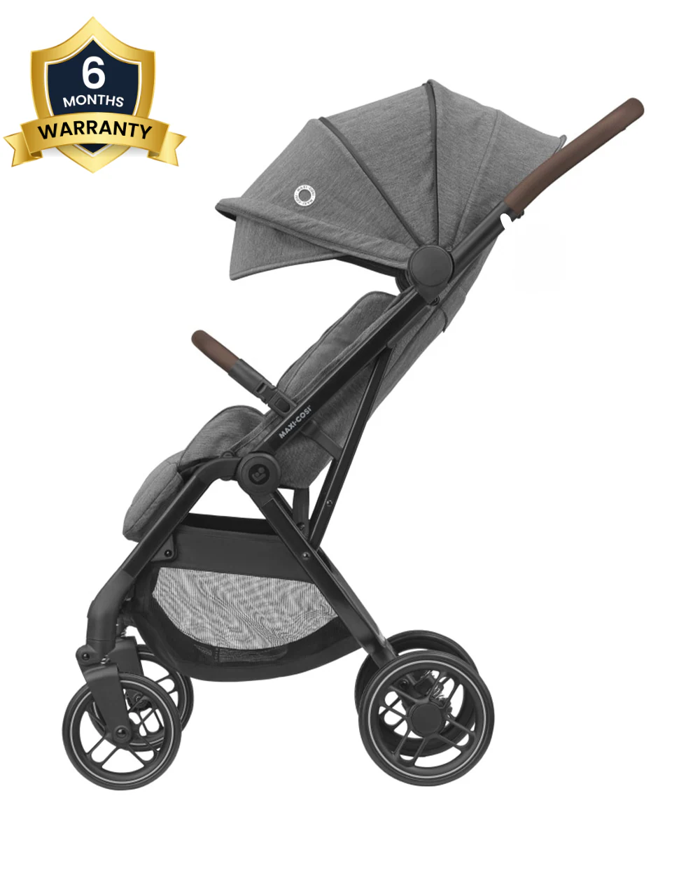 Maxi Cosi Soho Baby Stroller-One Hand Fold-Flat Reclining Seat-Travel System Compatible-6 Months Warranty-For 0 to 4Y (Upto 22 Kg)-Select Grey - Image 2