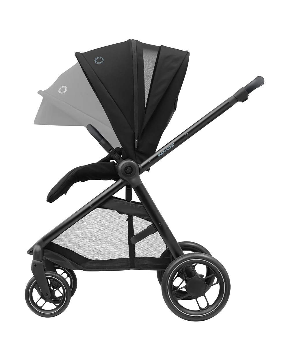 Maxi Cosi Street Baby Stroller-Height Adjustable Parent Handle Bar-Reversible & Flat Reclining Seat-One Hand Fold-Travel System Compatible-6 Months Warranty-For 0 to 4Y (Upto 22 Kg)-Black - Image 6