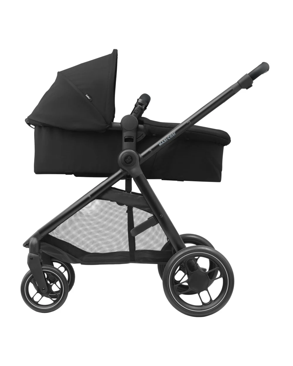 Maxi Cosi Zelia 3.0 Baby Stroller-2 in 1 Seat With Carry Cot Mode-Height Adjustable Parent Handle Bar-Reversible Seat-One Hand Fold-Travel System Compatible-6 Months Warranty-For 0 to 4Y (Upto 22 Kg)-Essential Black - Image 14