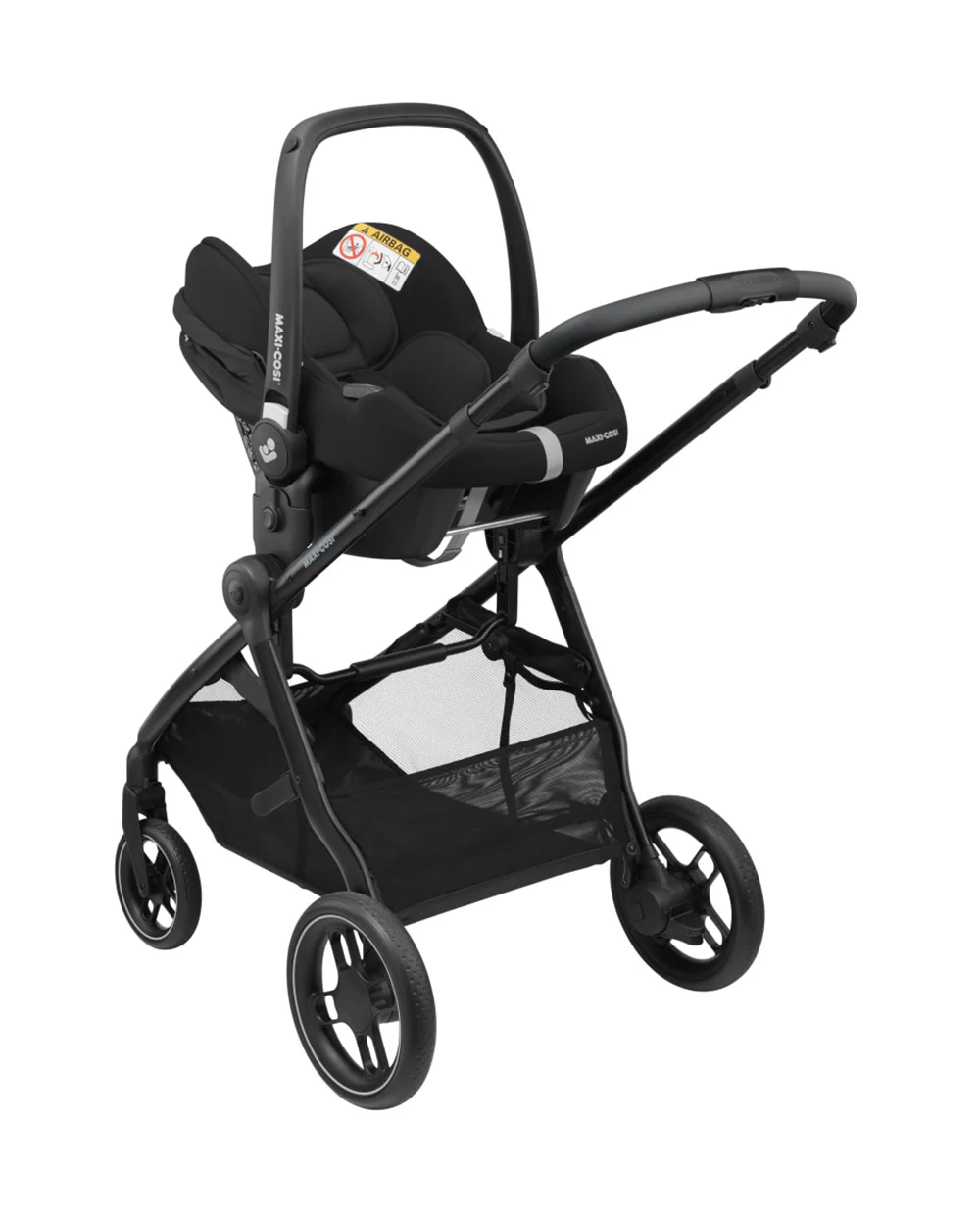 Maxi Cosi Zelia 3.0 Baby Stroller-2 in 1 Seat With Carry Cot Mode-Height Adjustable Parent Handle Bar-Reversible Seat-One Hand Fold-Travel System Compatible-6 Months Warranty-For 0 to 4Y (Upto 22 Kg)-Essential Black - Image 18