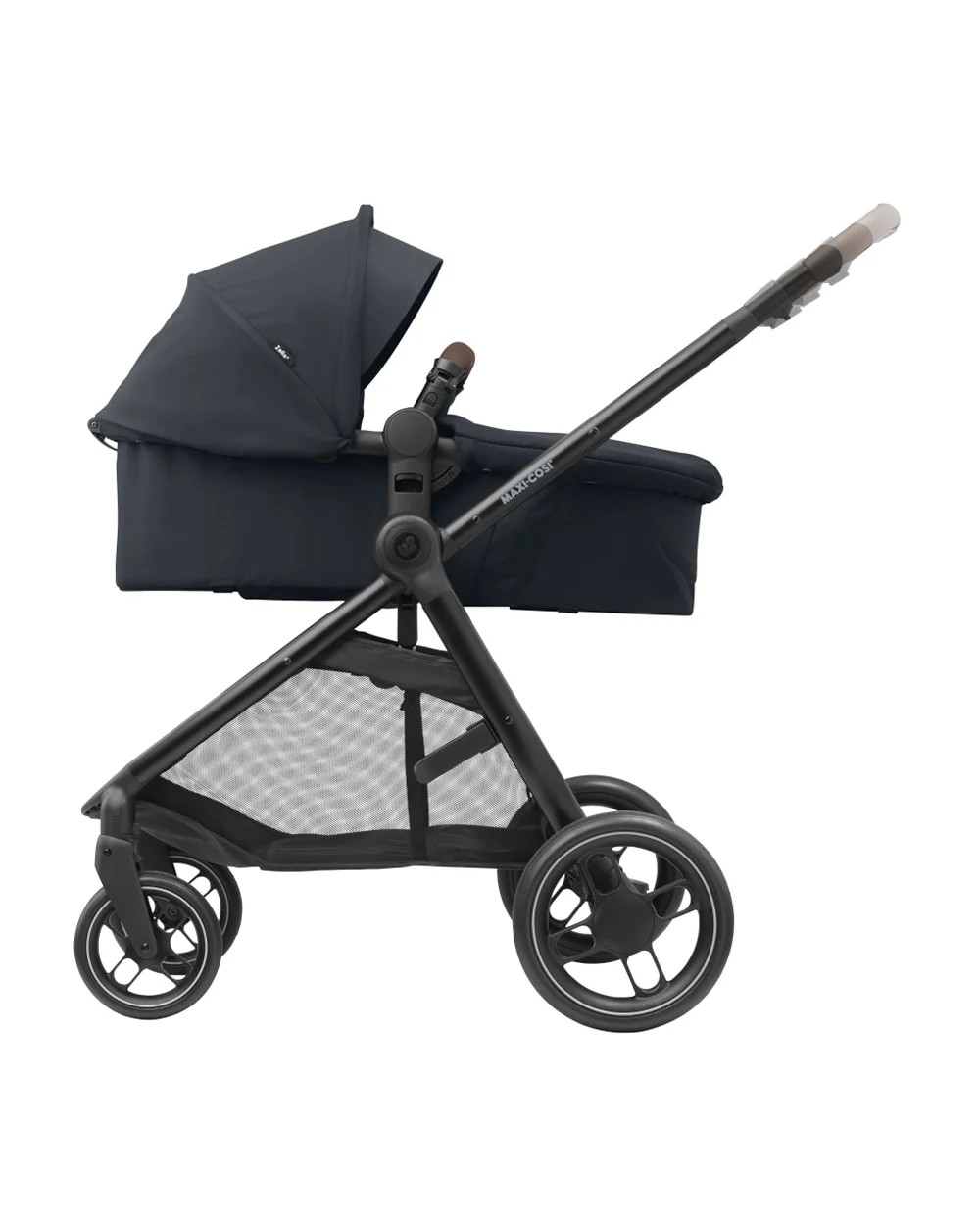 Maxi Cosi Zelia 3.0 Baby Stroller-2 in 1 Seat With Carry Cot Mode-Height Adjustable Parent Handle Bar-Reversible Seat-One Hand Fold-Travel System Compatible-6 Months Warranty-For 0 to 4Y (Upto 22 Kg)-Essential Graphite - Image 12