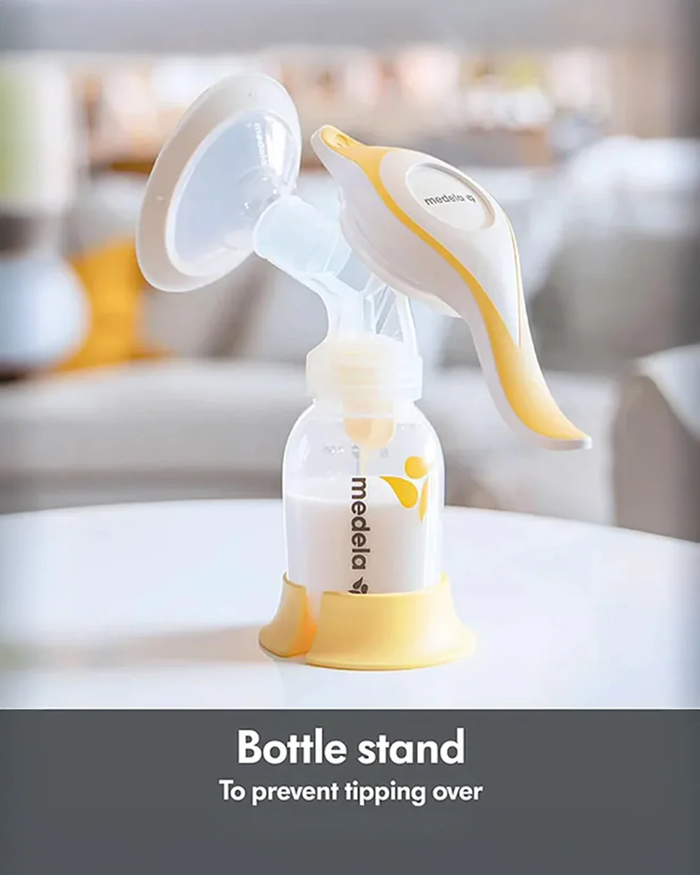 Medela Harmony Manual Breast Pump-Ergonomic Design and Unique Handle for 2 Phase Expression-With 24mm Personal Fit Flex Breast Shield - Image 3