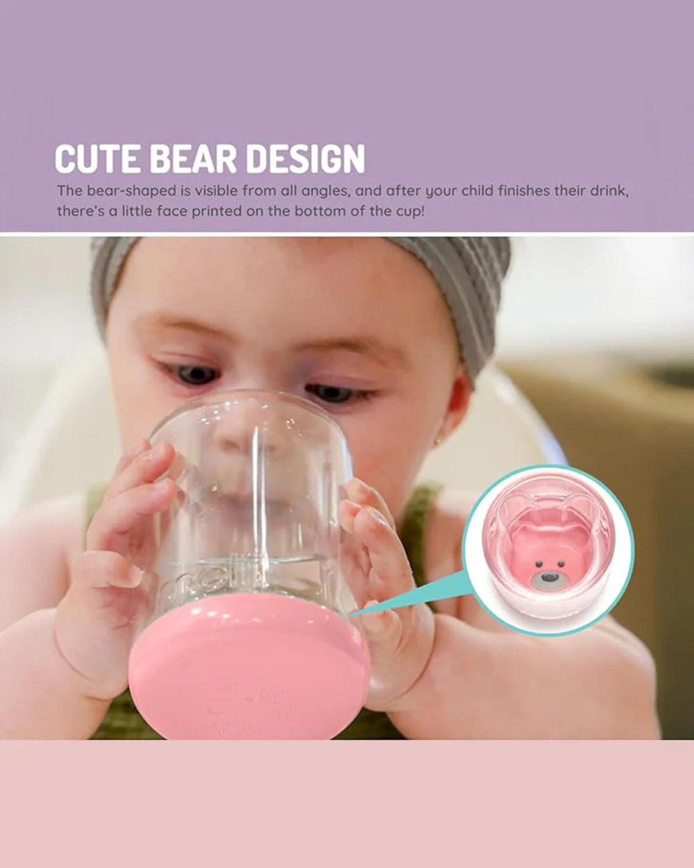 Melii Double Walled Bear Cup-Blue-145 ml-BPA Free & Dishwasher Safe-For Infants - Image 7