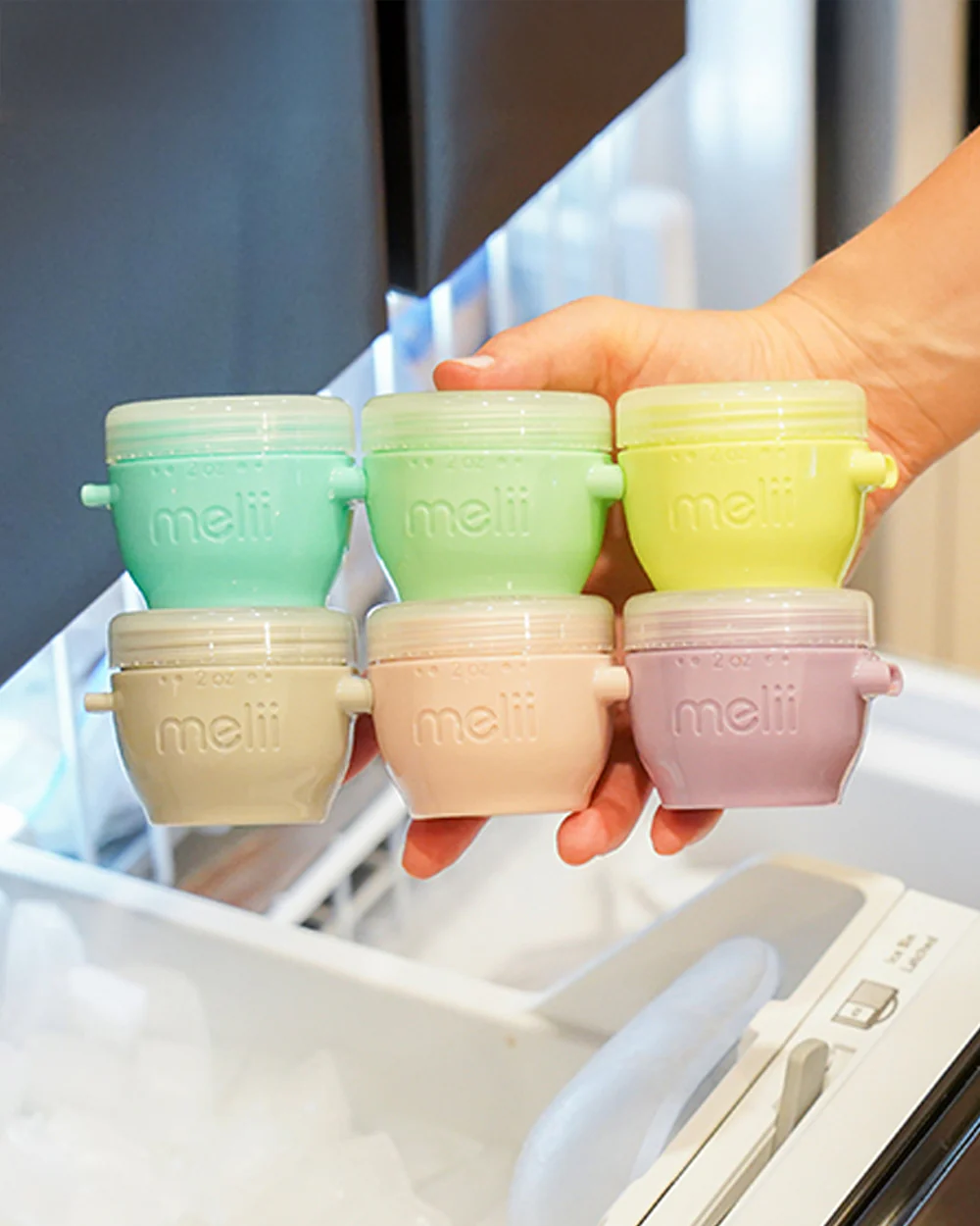 Melii Snap & Go Pods-Airtight & Leakproof Cover-Microwave & Dishwasher Safe-118 ml-Pack of 4-For Feeding Infants - Image 9
